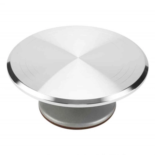 Patera obrotowa dekorator do tortu ciasta aluminiowa 36 cm dekoracje urodzinowe stabilna ciężka
